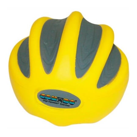 CanDo® Digi-Squeeze® Hand Exerciser, Small, Yellow, X-Light